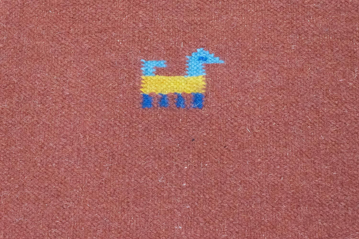 Kelim matta - trendig - 200 x 140 cm - orange