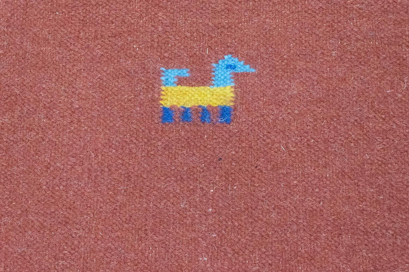 Kelim matta - trendig - 200 x 140 cm - orange