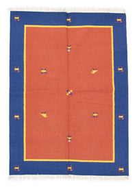 Kelim matta - trendig - 200 x 140 cm - orange