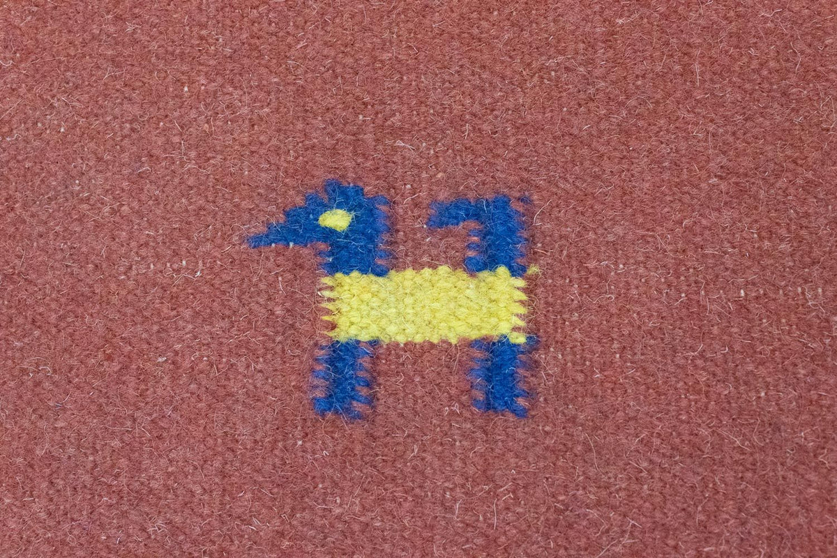 Kelim matta - trendig - 200 x 140 cm - orange