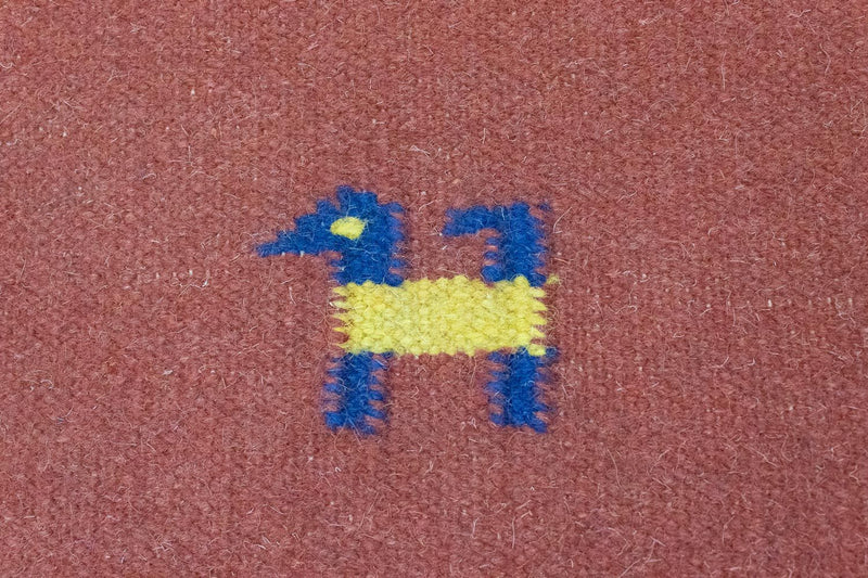 Kelim matta - trendig - 200 x 140 cm - orange