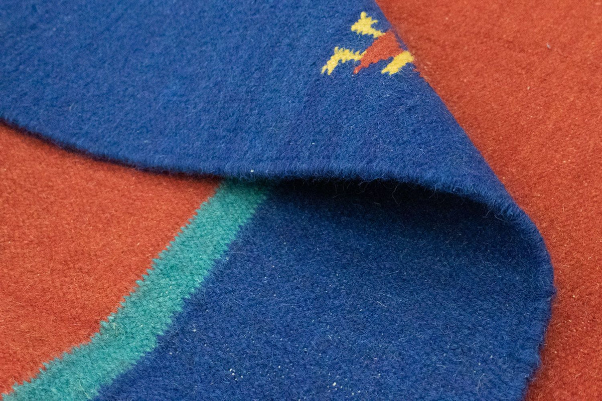 Kelim matta - trendig - 200 x 140 cm - orange