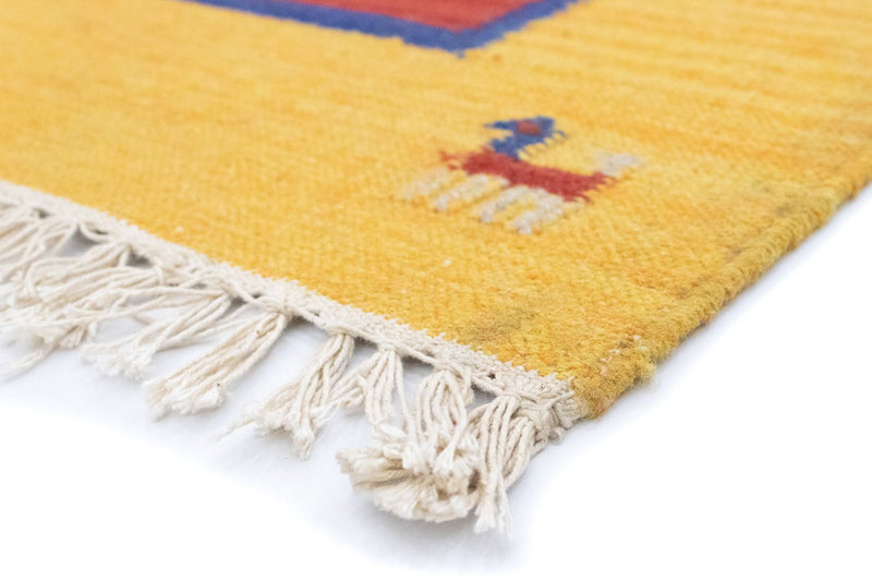 Kelim matta - trendig - 200 x 140 cm - orange