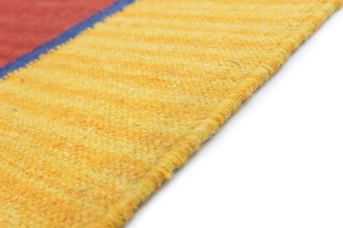 Kelim matta - trendig - 200 x 140 cm - orange