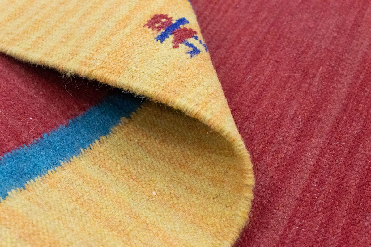 Kelim matta - trendig - 200 x 140 cm - röd