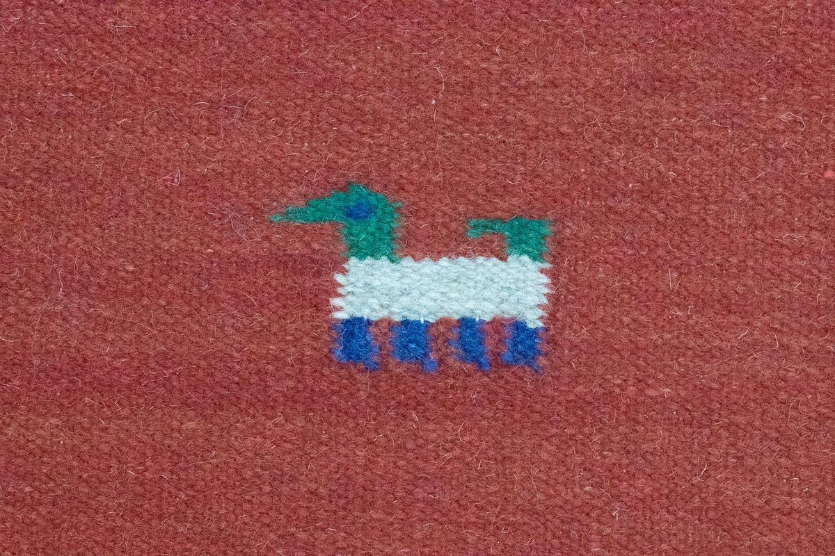 Kelim matta - trendig - 200 x 140 cm - orange