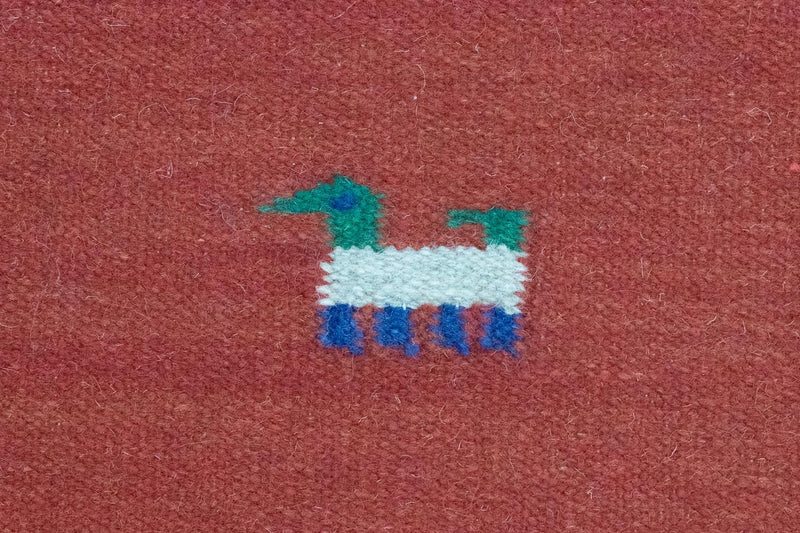 Kelim matta - trendig - 200 x 140 cm - orange