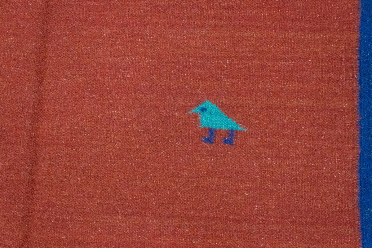 Kelim matta - trendig - 200 x 140 cm - orange