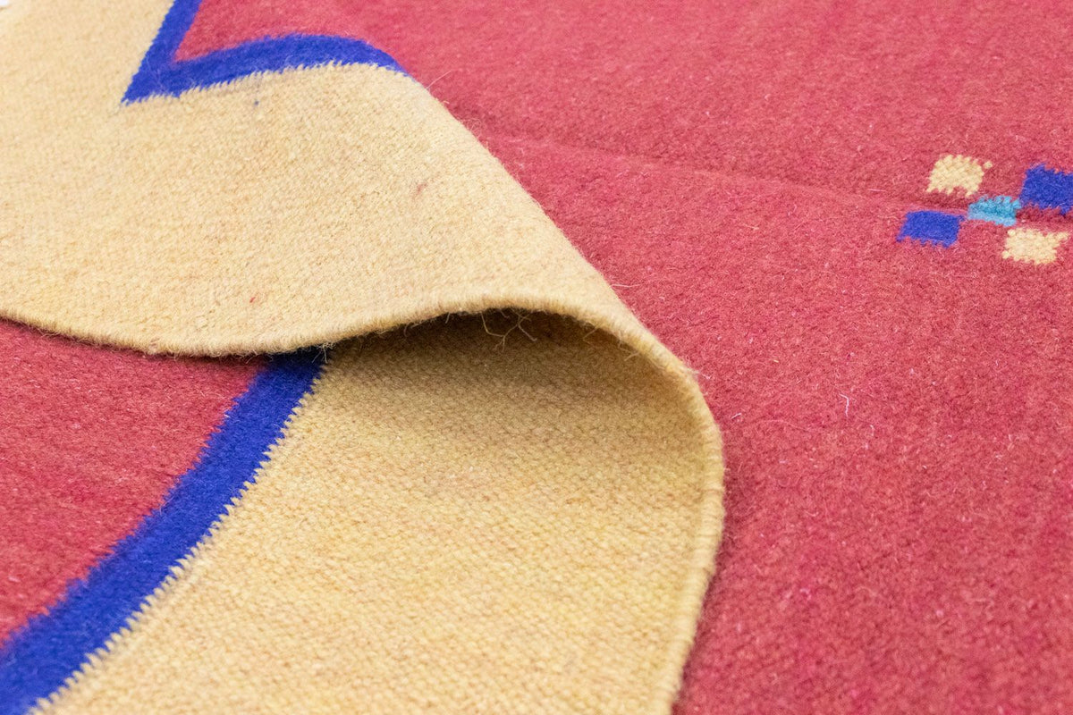 Kelim matta - trendig - 200 x 140 cm - orange