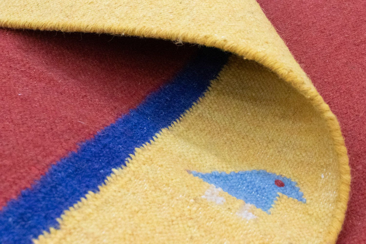 Kelim matta - trendig - 200 x 140 cm - röd