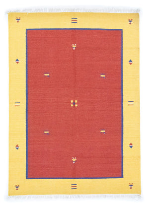 Kelim matta - trendig - 200 x 140 cm - orange