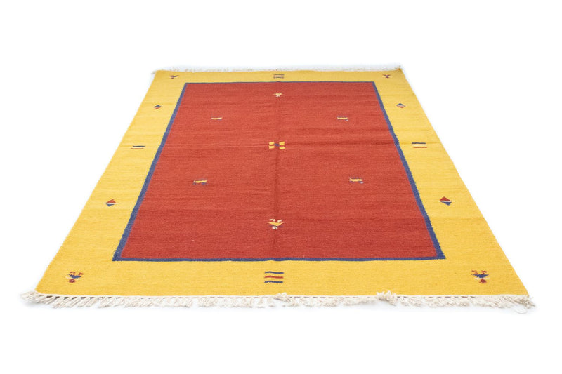 Kelim matta - trendig - 200 x 140 cm - orange