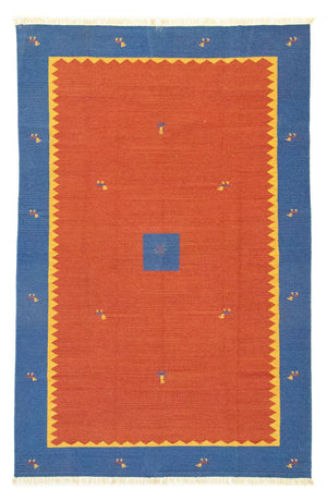 Kelim matta - trendig - 300 x 200 cm - orange