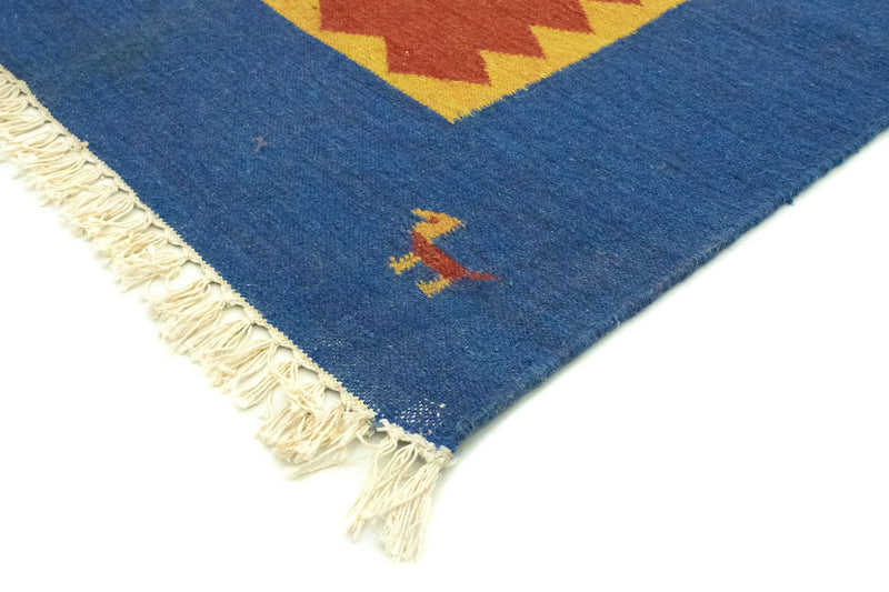 Kelim matta - trendig - 300 x 200 cm - orange