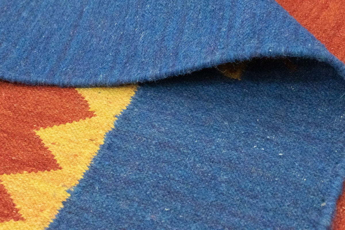 Kelim matta - trendig - 300 x 200 cm - orange