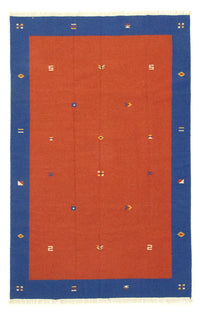 Kelim matta - trendig - 300 x 200 cm - röd