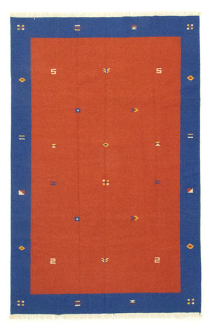 Kelim matta - trendig - 300 x 200 cm - röd