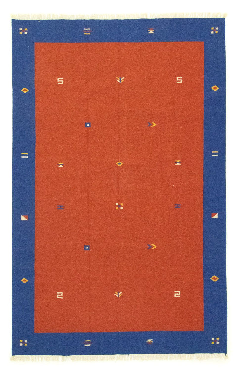 Kelim matta - trendig - 300 x 200 cm - röd