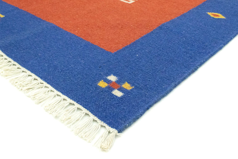 Kelim matta - trendig - 300 x 200 cm - röd