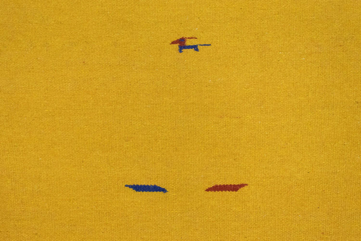 Kelim matta - trendig - 180 x 120 cm - gul