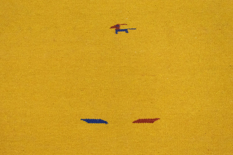 Kelim matta - trendig - 180 x 120 cm - gul