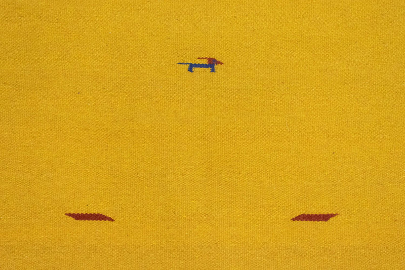 Kelim matta - trendig - 180 x 120 cm - gul