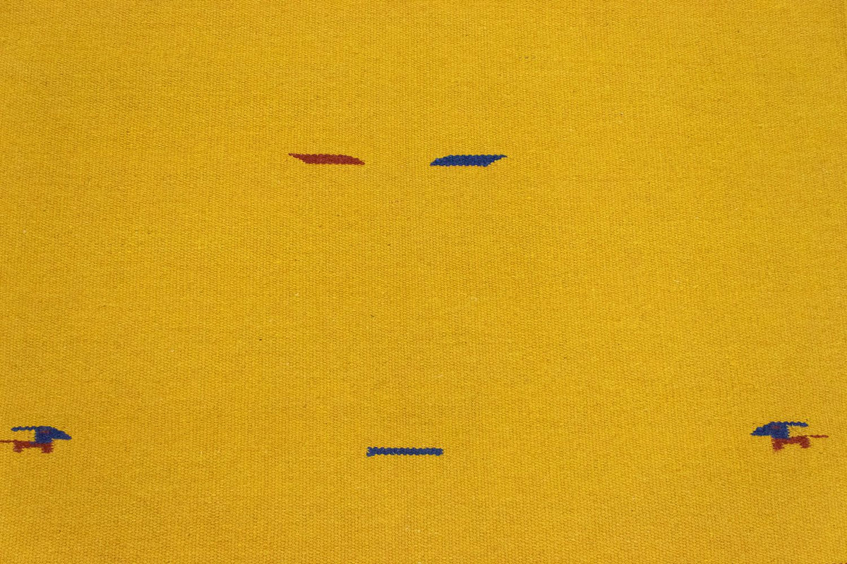 Kelim matta - trendig - 180 x 120 cm - gul