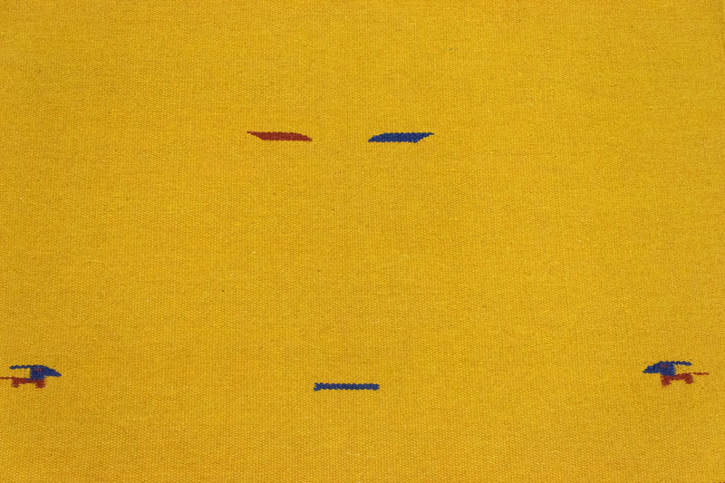 Kelim matta - trendig - 180 x 120 cm - gul