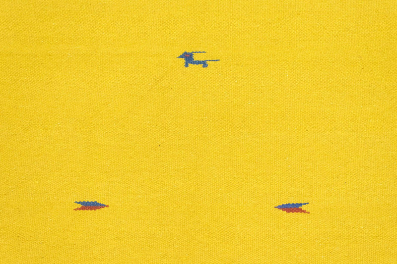 Kelim matta - trendig - 180 x 120 cm - gul