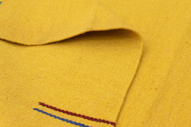 Kelim matta - trendig - 180 x 120 cm - gul