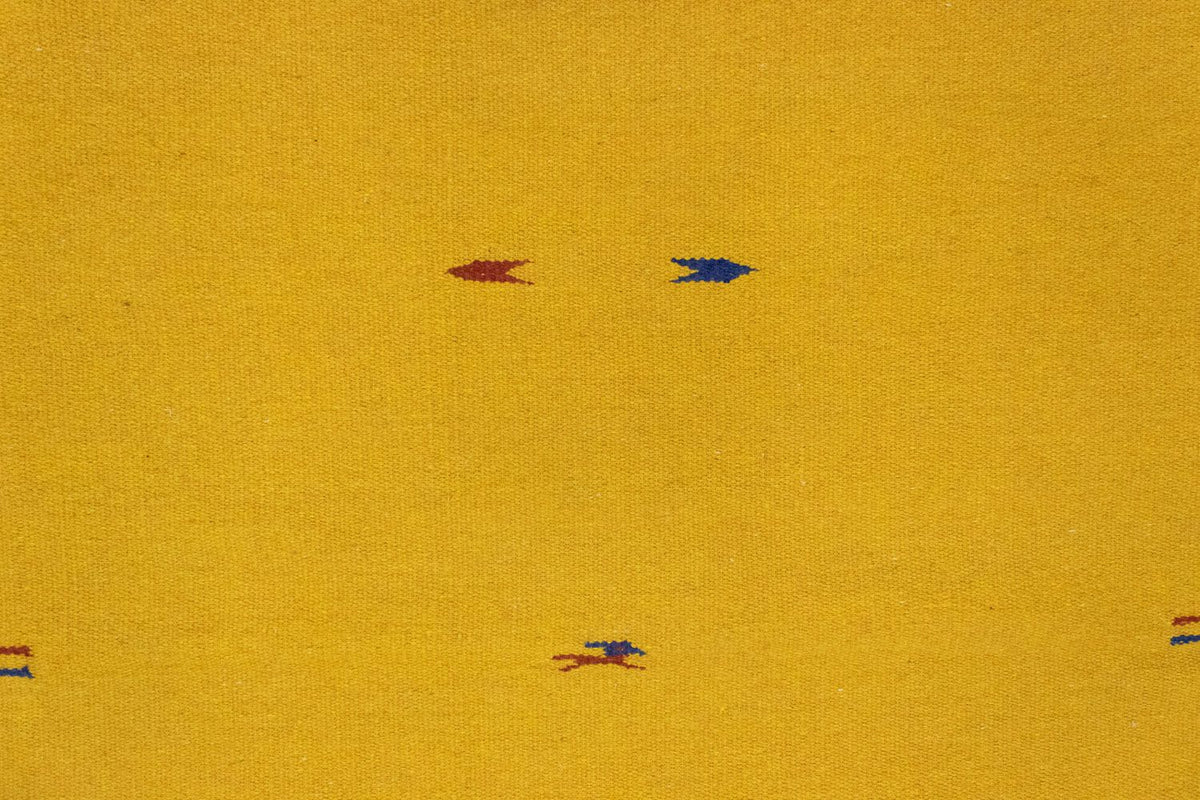 Kelim matta - trendig - 180 x 120 cm - gul