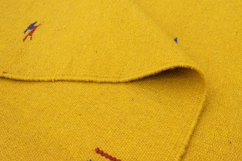 Kelim matta - trendig - 180 x 120 cm - gul