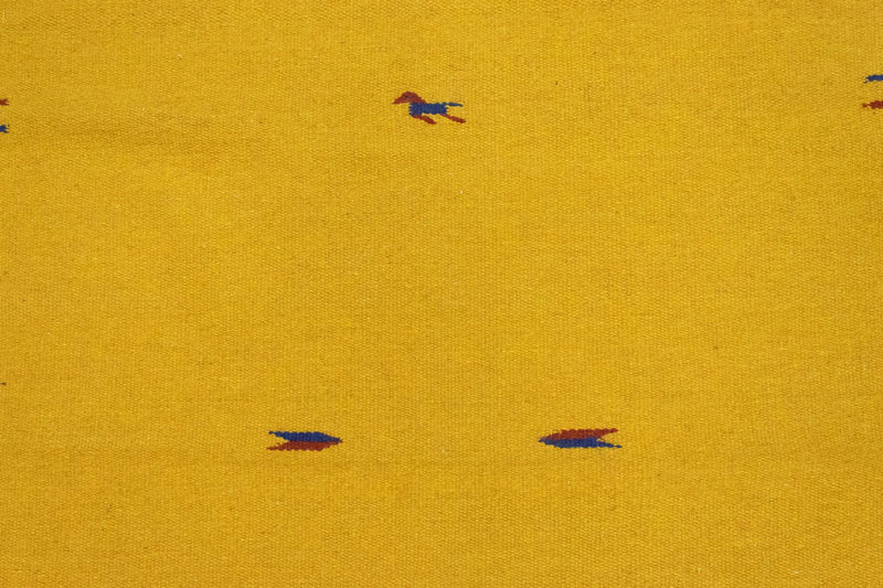 Kelim matta - trendig - 180 x 120 cm - gul