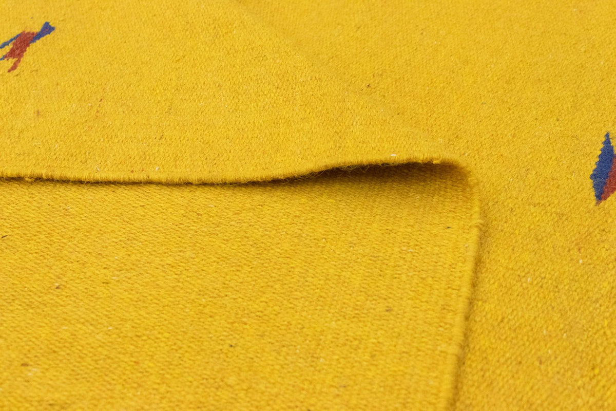 Kelim matta - trendig - 180 x 120 cm - gul