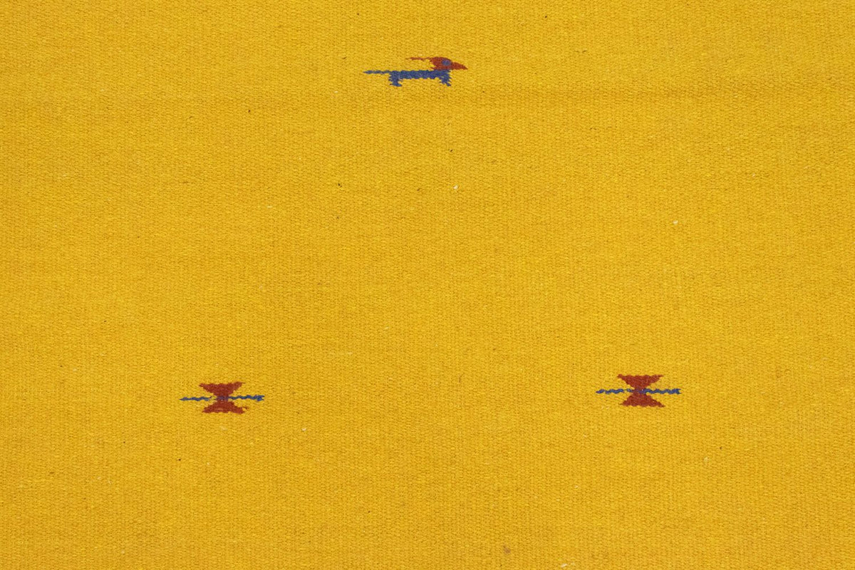 Kelim matta - trendig - 180 x 120 cm - gul