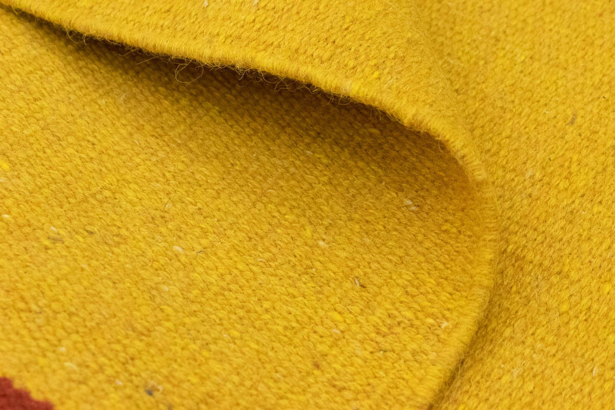 Kelim matta - trendig - 180 x 120 cm - gul