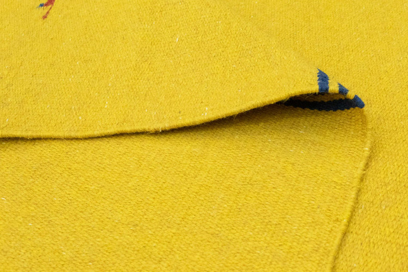 Kelim matta - trendig - 180 x 120 cm - gul