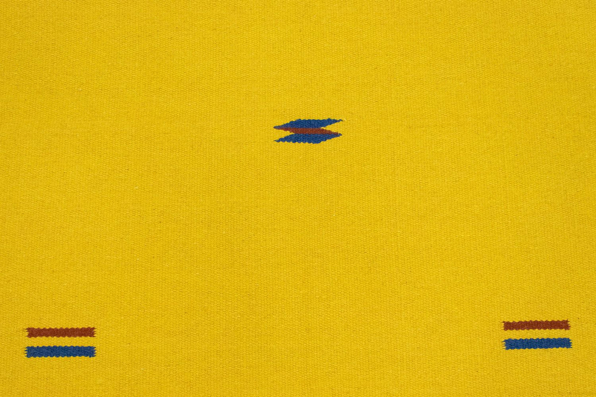 Kelim matta - trendig - 180 x 120 cm - gul