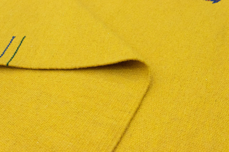 Kelim matta - trendig - 180 x 120 cm - gul