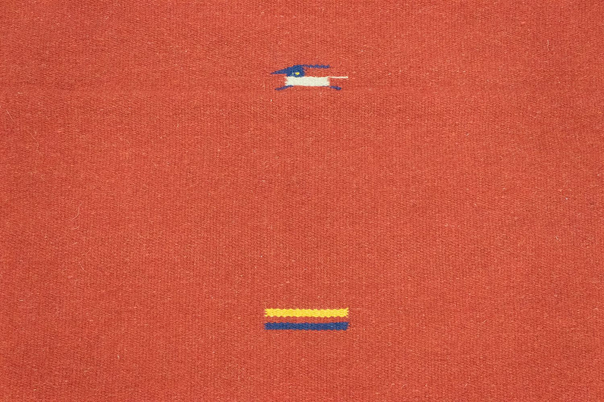 Kelim matta - trendig - 180 x 120 cm - röd