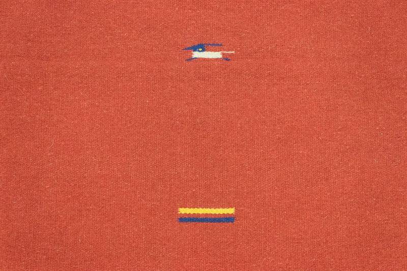 Kelim matta - trendig - 180 x 120 cm - röd