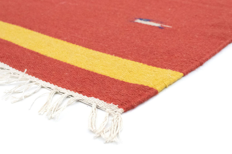 Kelim matta - trendig - 180 x 120 cm - röd
