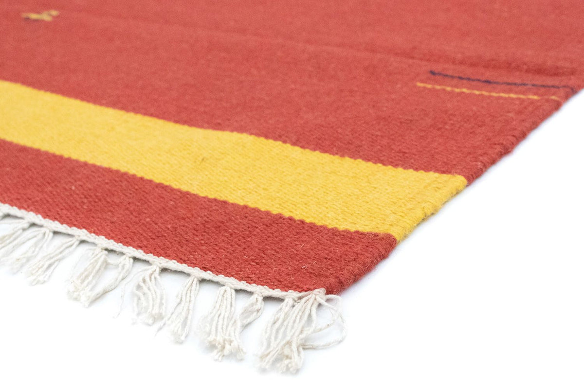 Kelim matta - trendig - 180 x 120 cm - röd