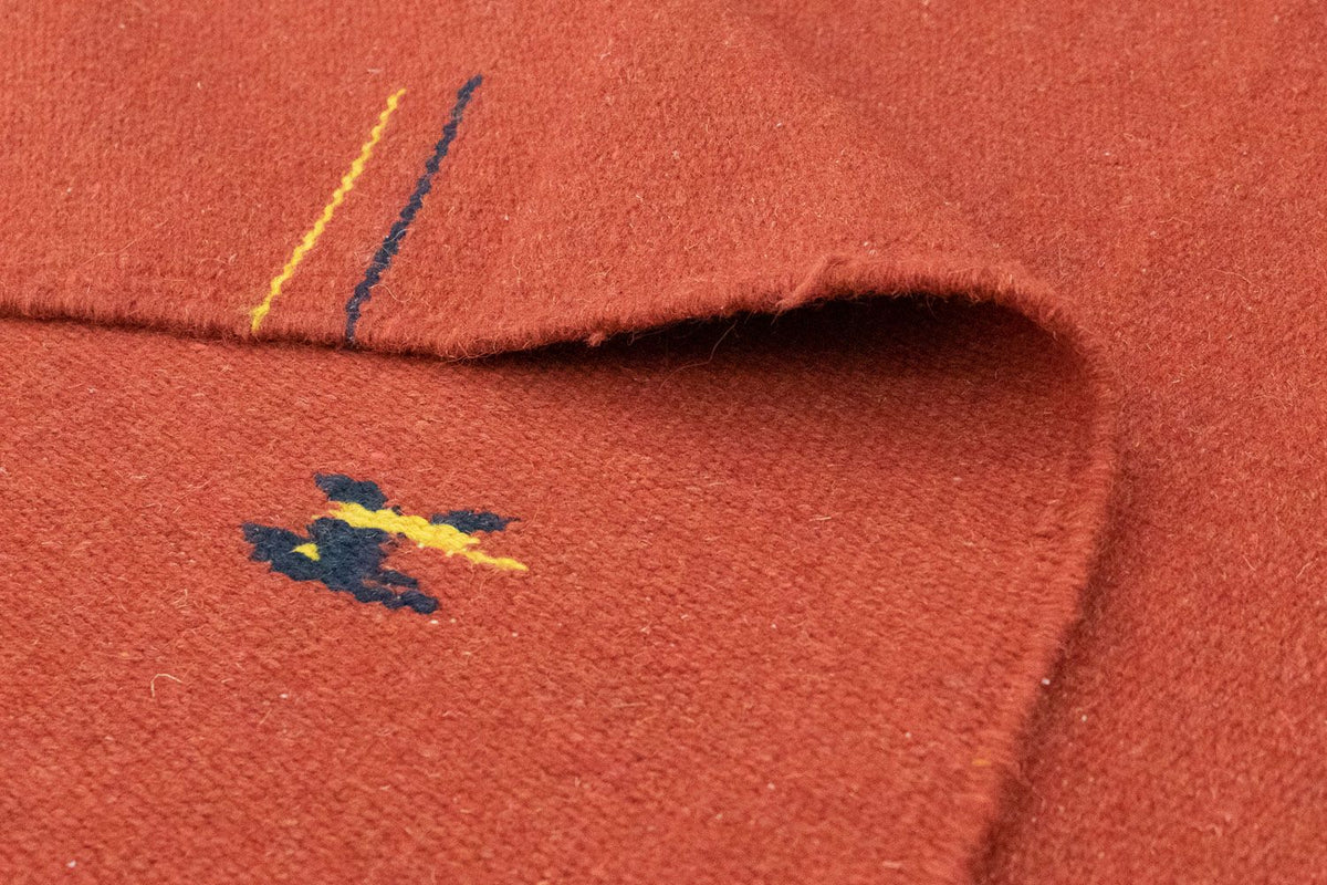 Kelim matta - trendig - 180 x 120 cm - röd