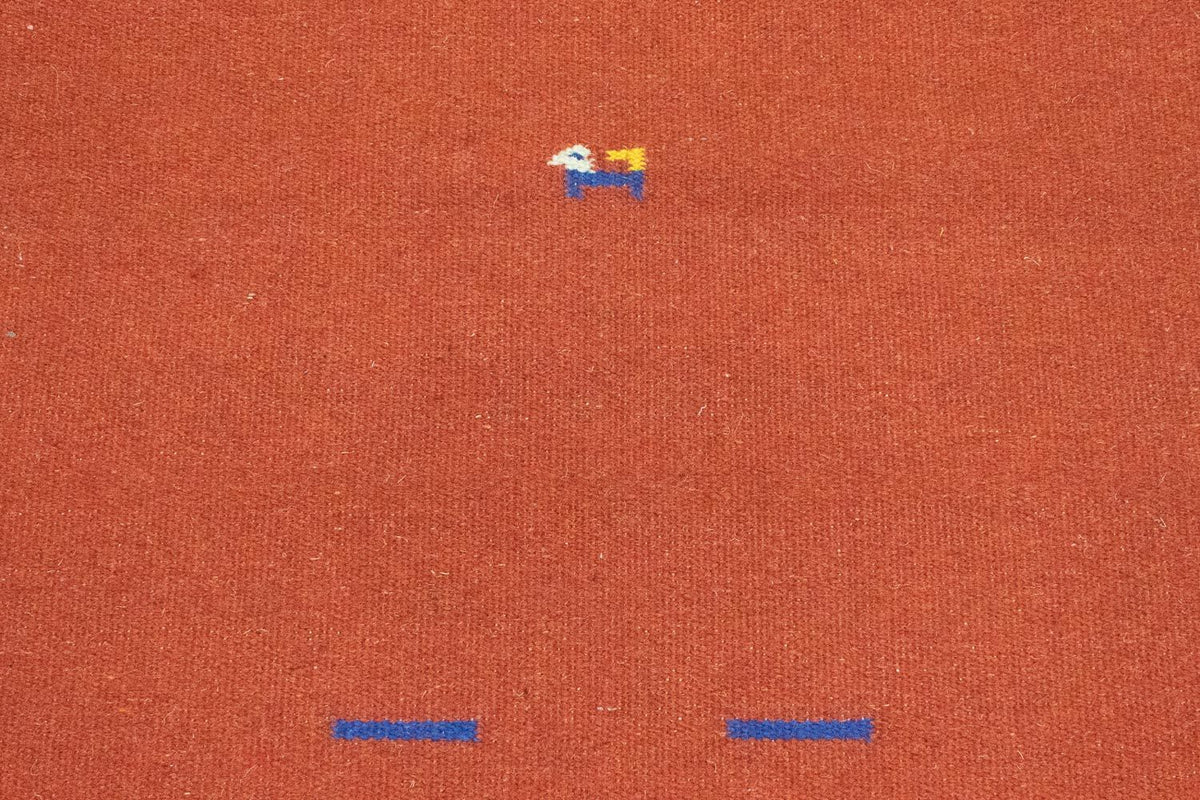 Kelim matta - trendig - 180 x 120 cm - röd