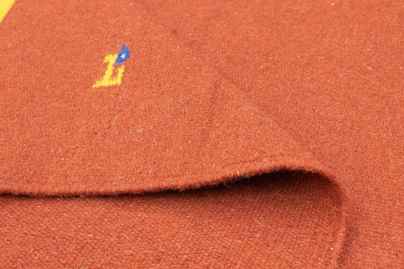 Kelim matta - trendig - 180 x 120 cm - röd