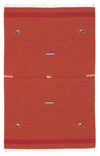 Modern kilim Mattan 120x180cm - Ullmatta - Rektangulär / Röd / 120 x 180 cm Rektangulär