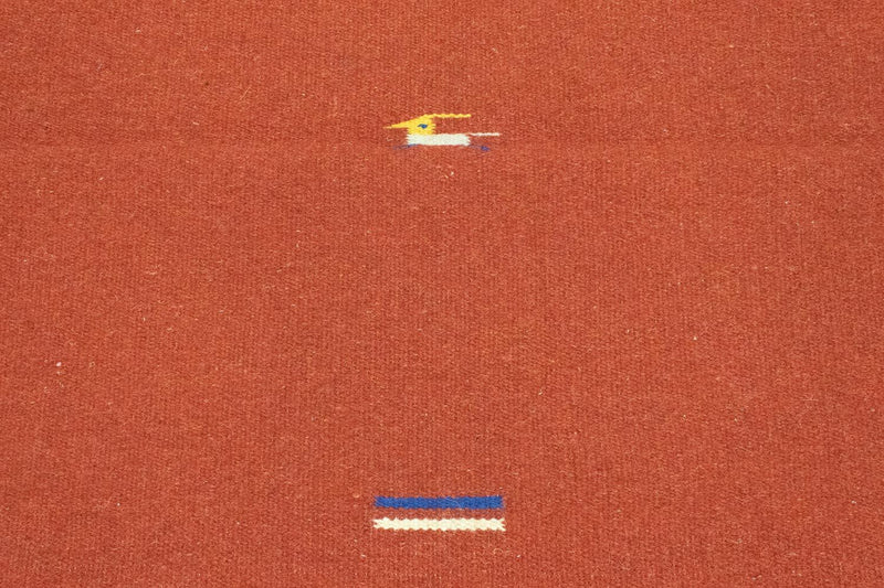 Kelim matta - trendig - 180 x 120 cm - röd