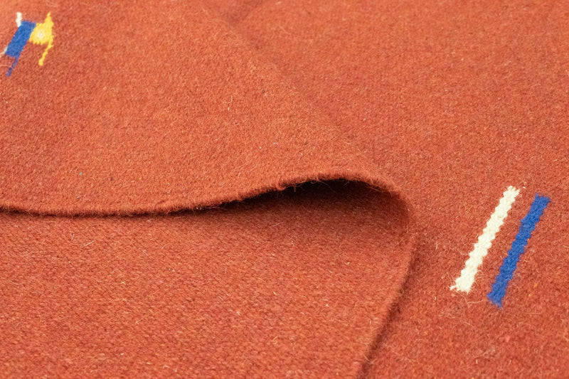 Kelim matta - trendig - 180 x 120 cm - röd