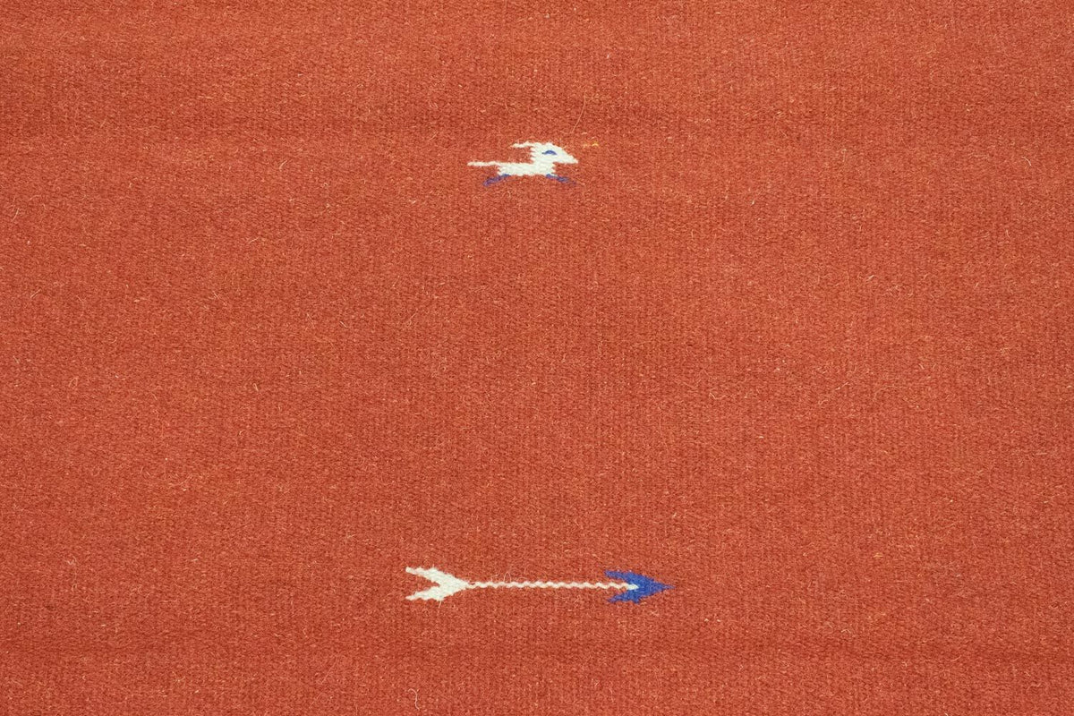 Kelim matta - trendig - 180 x 120 cm - röd